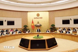 Deputy Prime Minister Ho Duc Phoc speaks at the Anti-Money Laundering Steering Committee's meeting on December 12. (Photo: VNA)