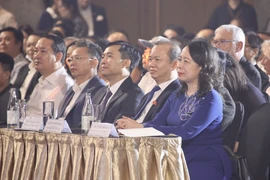 Vice State President Vo Thi Anh Xuan (1st from right) attends the opening ceremony of the 2nd Da Nang Asian Film Festival on July 2 evening. (Photo: VNA)