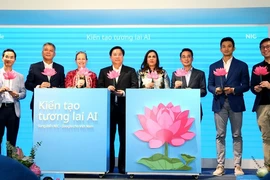 At the launch ceremony of an comprehensive initiative that promotes the development of artificial intelligence (AI) in Vietnam on July 11. (Photo: VNA)