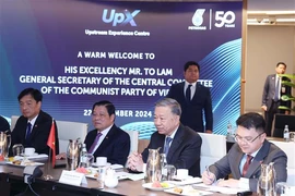 Party General Secretary To Lam at Malaysia’s national oil & gas company (Petronas) in Kuala Lumpur on November 22, part of his official visit to the country. (Photo: VNA)