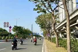 Un tramo de la calle Vo Nguyen Giap atraviesa la ciudad de Thu Duc, en Ciudad Ho Chi Minh. (Foto: VNA)