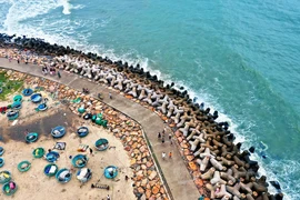 La belleza prístina de la playa rocosa de Ong Dia en la provincia de Binh Thuan