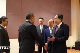 Le président de l'AN Trân Thanh Mân, alors qu'il était encore vice-président de l'Assemblée nationale, a reçu les chefs des délégations participant à la 14ème Conférence du Groupe consultatif de l'AIPA, à Phu Quoc en 2023. Photo : VNA