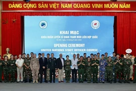 Training course kicks off for Vietnamese staff officers on UN missions