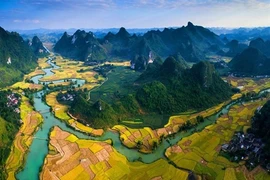 Part of the Non Nuoc Cao Bang Global Geopark in Cao Bangprovince. (Photo baocaobang.vn)