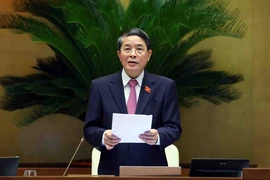 NA Vice Chairman Nguyen Duc Hai directs the morning session (Photo: VNA)