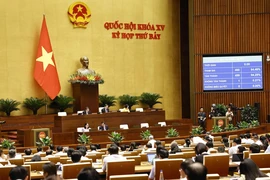 At the NA working session in Hanoi on June 24. (Photo: VNA)