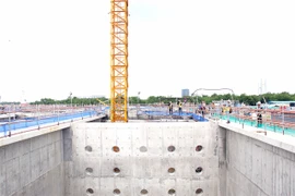 Construction of Nhieu Loc - Thi Nghe wastewater treatment plant in HCM City (Photo: VNA)