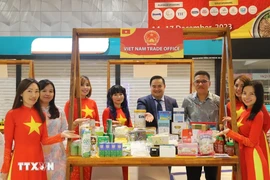 A Vietnamese booth at the Food & Drinks Malaysia trade fair. (Photo: VNA) 