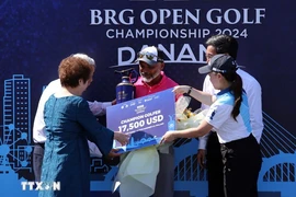 Indian golfer Rahil Gangjee wins victory at the BRG Open Golf Championship Danang 2024. (Photo: VNA)