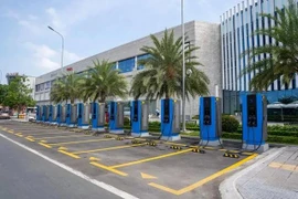 V-Green Global Charging Station Development Joint Stock Company plans to install 150,000 charging ports in 63 cities and provinces nationwide. (Photo: thanhnien.vn)