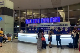 Passengers at Noi Bai International Airport (Photo: VNA)