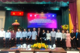 Delegates at the conference on implementing the digital transformation support programme for assessing the current status and readiness for e-commerce and digital transformation in HCM City. (Photo: courtesy of congan.com.vn)