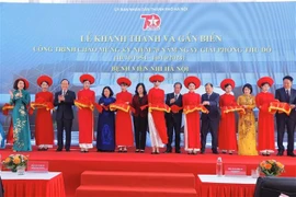 At the inauguration of the Hanoi Children’s Hospital (Photo: VNA)