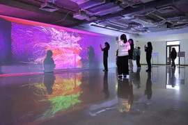 An exhibition held during the annual international ArtTech Fusion event last year (Photo courtesy of UEH)