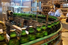 Workers at a SABECO factory in Ho Chi Minh City in southern Vietnam. (Photo: VNA)