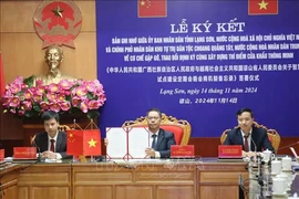 At the MoU signing ceremony (Photo: VNA)