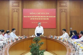 Party General Secretary To Lam speaks at the meeting (Photo: VNA)