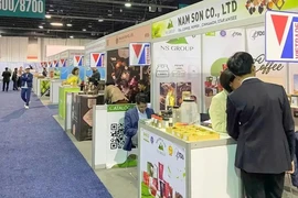 A Vietnam pavilion at the PLMA's 2024 Private Label Trade Show. (Photo: VNA)