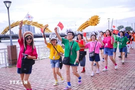 Visitors from the RoK in Da Nang (Photo: VNA) 