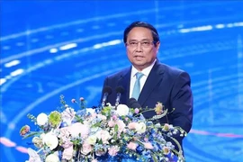 PM Pham Minh Chinh speaks at the 4th VinFuture Prize awarding ceremony in Hanoi on December 6. (Photo: VNA)