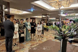 The Ikebana International Fair 2024 features 31 traditional Japanese flower arrangement styles with diverse colours and unique artistic designs. (Photo: VNA)