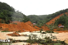 Severe landslides in Yen Bai city