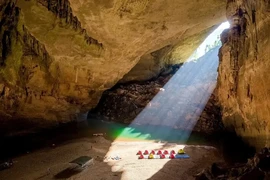 La cueva Son Doong, en la provincia central de Quang Binh, es considerada la mayor gruta del mundo (Foto: VNA)