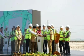 Lors de l'inauguration de l'usine RDF à Rorotan, au nord de Jakarta, le 13 mai (Photo : ANTARA)