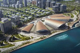 Représentation du théâtre au bord de l'eau dans la zone centrale de la zone urbaine de Can Gio. (Photo avec l'aimable autorisation du Comité populaire du district de Can Gio)