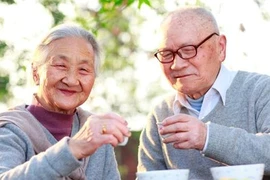 附图：日本政府援助的项目帮助越南老年人快乐、健康生活。图自越通社