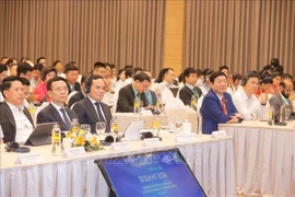越南政府副总理陈流光出席论坛。图自越通社