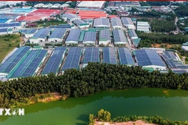 Industrial storehouses and workshops in Tan Uyen city in the southern province of Binh Duong. (Photo: VNA)