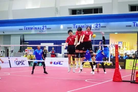 Vietnamese athletes at the King’s Cup 2024 - the International Sepak Takraw Federation (ISTAF) World Sepaktakraw Championship in Thailand. (Photo: thethaovietnamplus.vn)