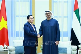 Prime Minister Pham Minh Chinh and UAE President Sheikh Mohamed bin Zayed bin Sultan Al Nahyan. (Photo: VNA) 