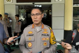 Head of West Java Police Public Relations, Senior Commissioner Jules Abraham Abast in a press statement in Bandung, West Java, on November 15, 2024. (Photo: ANTARA) 