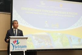 Deputy General Director of VNAT Nguyen Le Phuc speaks at the event (Photo: VNA)