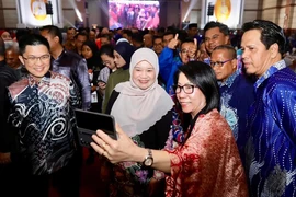 Malaysia's Education Minister Fadhlina Sidek (centre) at the 2024 National Teachers’ Day celebration in Kuantan today. (Facebook Photo )
