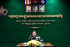 El portavoz de las Fuerzas Armadas Reales de Camboya (RCAF), el mayor general Thong Solimo (Fuente: khmertimeskh.com)