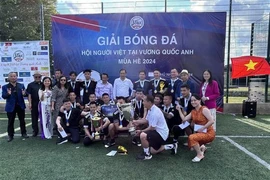 Torneo de verano de fútbol atrae a vietnamitas en Reino Unido. (Fuente: VNA)