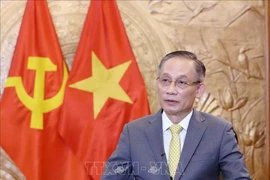 El jefe de la Comisión de Relaciones Exteriores del Comité Central del Partido Comunista de Vietnam, Le Hoai Trung. (Fuente: VNA)