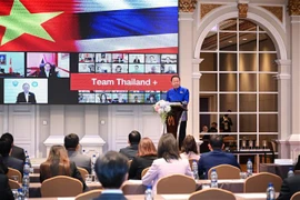 El presidente de la Cámara de Comercio tailandesa, Sanan Angubolkul, en el evento. (Fuente: VNA)