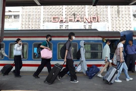 河内火车站。图自越通社