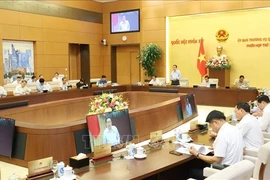 Panorama de la réunion du Comité permanent de l'Assemblée nationale. Photo: VNA