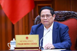 Le Premier ministre Pham Minh Chinh lors de la réunion