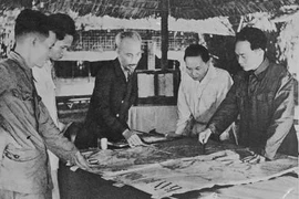 At the end of 1953, President Ho Chi Minh, General Vo Nguyen Giap and other Party leaders decide to open the Dien Bien Phu campaign. (File Photo: VNA)