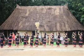 A gong performance by Gie Trieng people. (Photo: VNA)