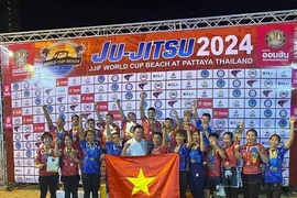 Vietnam set domination at the September 26-29 JJIF World Cup Beach 2024 in Thailand. (Photo of Vietnam Sports Team)