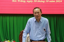 Deputy Minister of Agriculture and Rural Development Phung Duc Tien speaks at the meeting. (Photo: VNA)