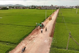 A road in Hoa Dong commune, Tay Hoa district, Phu Yen province. (Photo: VNA)